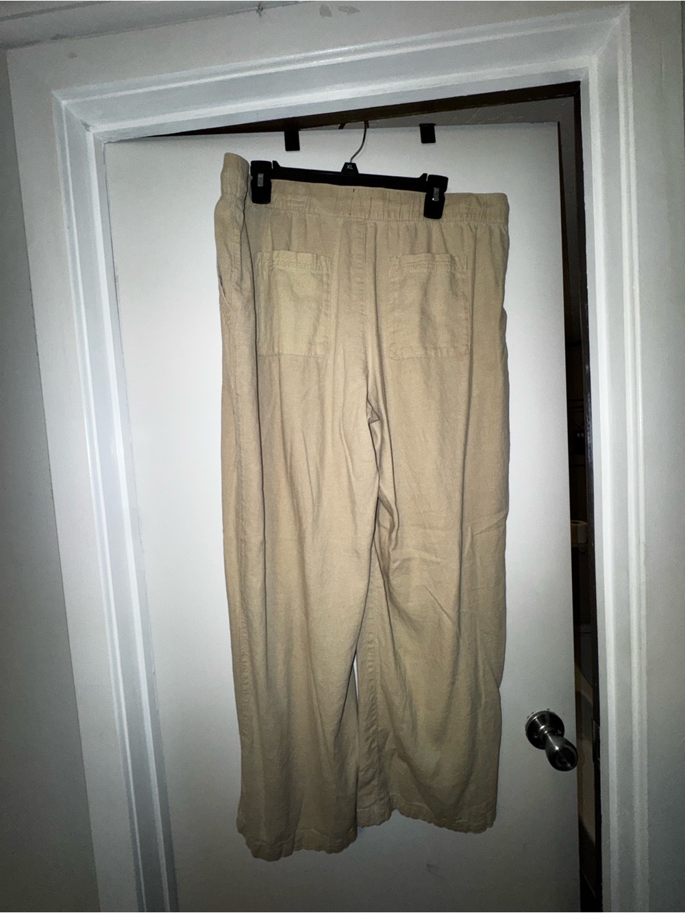 Relaxed Drawstring Pants - Beige - Picture 2 of 3